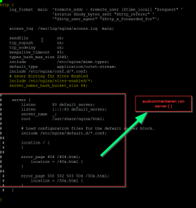 AdaptiereKonfiguratin NGINX