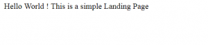 Adaptierte Webseite NGINX